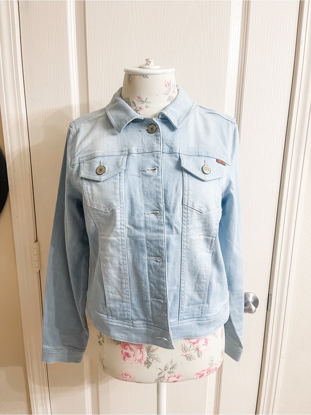 Light Blue Denim Jacket - Classic Women's Jean Jacket